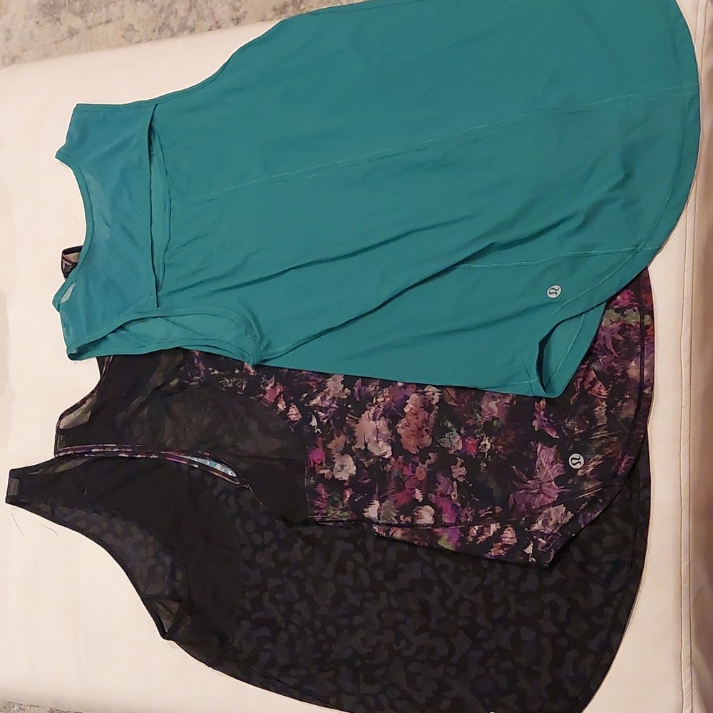 Lululemon 3 Sculpt Tanks 1 Time to Restore Tie Tank Bundle of 4